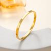 Pulsera de acero de titanio con diamantes transfronterizos, pulsera abierta para mujer chapada en oro de 18k, pulsera que no se decolora, pulsera de acero inoxidable al por mayor