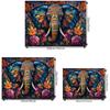 Amazon Transfronterizo Tela de Fondo de Elefante Impresión Digital Tapiz Transfronterizo Tela Decorativa Colgante para Sala de Estar Estilo Étnico Pintura Decorativa