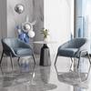 Silla Simple Hogar Tocador Silla de Maquillaje Lujo Ligero Silla de Comedor Respaldo Dormitorio Popular Cibernético de Niña Taburete para Uñas