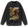 Otoño Nuevo Anime Clásico Dibujos Animados JOJO Maravillosa Aventura Sudadera de Cuello Redondo Oversize