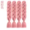 Peluca trenza sucia Hip Hop Color Africano Cabello trenzado alta temperatura peluca trenza sucia chica anime banda para el pelo degradado Cabello Seda