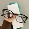 Armazón de Gafas Retro Moderno Cat-Eye para Miopía, Graduación Personalizable, Luz Azul Anti-Reflejo, Gafas Cat-Eye Estilo Francés, Herramienta Mágica Sin Maquillaje que Hace que el Rostro Parezca Más Pequeño
