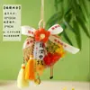 Pingente de Leque de Bambu do Festival do Meio Outono, Leque Tecido de Bambu para Pendurar na Porta, Sachê Interno com Sino, Decoração de Porta de Entrada, Ornamento Tradicional Chinês para Pendurar no Carro, Novo Estilo Chinês