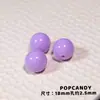 Contas Redondas de Acrílico 18mm DIY Feitas à Mão Contas Soltas Acessórios Corrente para Celular Corrente de Bolsa Joias Brincos Decoração com Contas Exportação