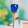 Adornos de Rosas Talladas en Cristal 3D para Sala de Estar, Aparador de Vinos, Regalo de Boda, Cumpleaños, Día de San Valentín para Novia y Esposa