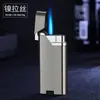 Nuevo Modelo 1301 Encendedor de Llama Azul a Chorro Directo a Prueba de Viento con Tamaño de Llama Ajustable, Compacto y Fácil de Transportar, Personalizable con Logo