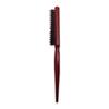 Peine de cerdas de madera maciza con cola puntiaguda de tres filas, peine para maquilladores, almohadilla esponjosa especial para la raíz del cabello, peine profesional para modelar las costillas.