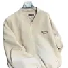 Chaqueta de Color Block con Solapa de Marca Nueva Tendencia Estilo Japonés para Primavera y Otoño para Hombres y Mujeres, Abrigo Casual Holgado Retro Ins para Parejas, Ropa de Trabajo