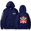 ONE PIECE ONE PIECE Monkey D. Sudadera con Capucha y Estampado Térmico 2D Divertida de Luffy Transfronteriza