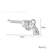 Juego de Colgantes Modelo de Arma de Acero Inoxidable Chapado en Oro Espada Bastón Pistola Textura Tallada Estilo Retro Estéreo 3D Accesorios de Joyería