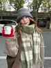 Bufanda Cuadros de Mezcla de Lana Rosa Girly de Alta Calidad para Mujer Otoño Invierno Estilo Británico Borlas Calentador de Cuello para Hombre Fabricante