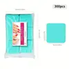 300 piezas de gel quitaesmalte sin pelusa, toallitas y almohadillas removedoras de piel muerta, aptas para manicura y pedicura--herramientas de limpieza absorbentes desechables, aptas para usar en salones de belleza para mujeres