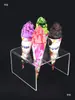 Soporte de Exhibición Modelo de Cono de Helado Decoración de Mesa de Postres Accesorios Tienda de Postres Portaconos Crujientes para Helado