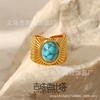 Anillo de Cola de Sirena para Mujer Zirconia Microincrustada Moda Exquisito Apertura Ajustable Joyería de Mano para Mujer Personalidad de Moda