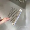 Peine Negro y Blanco de Lunares Estilo Francés con Moño, Accesorio para el Cabello para Ordenar Mechones Sueltos, Peine Invertido Pinza para el Cabello, Pinza Lateral con un Toque de Elegancia
