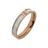 Anillo de cobre acero de titanio no se decolora elemento Qian Duoduo anillo anillo próspero riqueza parcial anillo de riqueza anillo de concha par de anillos de pareja