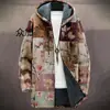 2025 Estación Independiente Transfronteriza Estampado de Leopardo Hawaiano Casual 3D Personalizado de Manga Corta Abrigo Largo de Algodón Estilo Holgado para Hombre
