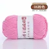Hilo de algodón de leche peinado de 4 cabos, ovillo de hilo para crochet hecho a mano, kit de materiales para muñecas DIY, bufanda de ramo para bebé