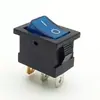 Interruptor Kcd1 Formato de Barco, Três Pinos Duas Posições, com Luz, Base de Latão 15*21 Interruptor Rocker de Alimentação, Várias Cores