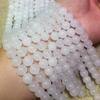 Chalcedony blanca al por mayor semiterminada cuentas sueltas de chalcedony blanca cuentas redondas blancas joyería DIY pulsera collar cristal de Donghai
