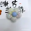 Acessórios de Flor de Cinco Pétalas em Fio Tridimensional Preenchidos com Algodão para Outono e Inverno, Acessórios de Cabelo, Pingentes para Bolsas DIY, Materiais para Capas de Celular, Acessórios de Vestuário