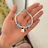 Pulseira Ajustável de Alto Valor com Cabeça Sanrio para Mulheres Gato Kt Cachorro Pacha Pulseira de Contas Estilo Casal Presente para Melhor Amigo