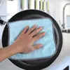 Paño de Cocina de Coral con Colgador Bordeado Cuadros de Piña Paño de Limpieza de Cocina Absorbente Cepillo para Lavar Platos Estropajo para Ollas Paño de Limpieza de Mesa