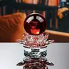 Suministro Transfronterizo de Portavelas Adornos de Bola de Loto de Cristal, Decoraciones de Escritorio de Oficina, Símbolos Propicios y de Buena Suerte, Energía Púrpura del Este