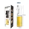 Frasco Borrifador de Óleo com Bomba | Spray de Névoa | Controle de Óleo | PET de Grau Alimentício | Vedação à Prova de Vazamentos | Boca Larga para Reabastecimento | Nível de Líquido Visível | Ferramenta Saudável para Cozinha Churrasco Air Fryer