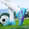 Novos Sapatos de Futebol Infantis Transfronteiriços com Travas Quebradas, Travas Longas, Travas Quebradas, Fivela Rotativa, Sapatos de Futebol para Competição Estudantil em Gramado
