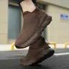 Zapatos Deportivos para Correr al Aire Libre de Otoño e Invierno para Parejas, Amortiguación Ligera, Fáciles de Poner, Suela Gruesa, Calcetines Antideslizantes, Zapatos Versátiles