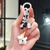 Chaveiro Vaca Desenho Animado Fofo Original Ins Pingente Presente Personalidade Doce Estudante Mochila Escolar Sino Enfeites Pendurados