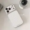 Adecuado para funda de teléfono Apple 17 con cobertura total de bordes, estilo Ins minimalista, sensación de alta gama para iPhone 14, estilo coreano 16 Pro, lunares grises