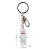4 Chaveiros de Miniaturas Fofas Estilo Coreano Criativos com Design de Gato Dormindo, Adequados para Mochilas e Bolsas