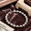 Pulsera de Cuentas de Ojo de Gato de la Fortuna Estilo Nuevo Chino Cepillado, Diseño de Nicho con un Ambiente Fresco y Elegante, Joyería de Mano de Lujo Ligero