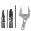 Extractor de rosca de grifo, tornillo de cuatro puntas, tubería rota, extractor de rosca inversa de doble extremo, machuelo de rosca rota, extractor de rosca de seis puntas