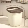 Cubo portátil para pediluvio para remojar pantorrillas, uso doméstico, masaje en dormitorio estudiantil, lavapiés ampliado, cubo de plástico para lavar pies