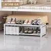 Espaço da Porta Sapateira Doméstica Armário de Armazenamento Área Pequena Sapateira Simples à Prova de Poeira Dormitório Escolar Sapateira de Cama