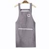 Delantal impermeable al por mayor de fábrica con impresión de logotipo, ajustable, para limpiar a mano, para el hogar, la cocina, cintura, delantal con logotipo personalizado