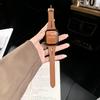 Adequado para Pulseira Apple Watch Raindrop Hollow s8 Couro Genuíno Pulseira de Relógio Apple 645 iwatch7 Feminina 44mm