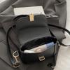 Moda Retro Hebilla de Cierre 2026 Gran Capacidad Nuevo Color Sólido Textura Simple Casual Bolso Cruzado para Hombro Axila para Mujer