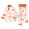 Ropa interior de protección abdominal de cintura alta para niños, 100% algodón, para primavera y otoño, suave, sin huesos, cálida, de algodón, pantalones largos