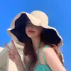 Chapéu de Proteção Solar para Mulheres, Chapéu de Sol de Verão, Anti-UV, Aba Larga, Cobertura Facial para Dirigir, Chapéu de Sol de Borracha Preto, Chapéu de Pescador