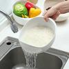 Japonês Arroz Máquina de lavar roupa plástico cozinha Cesta de alimentos Sala de estar Agricultura doméstica Bacia de lavagem de arroz Prato de frutas Cozinha Drenagem Cesta Arroz Tela de lavagem