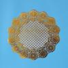 Posavasos de Estilo Europeo con Estampado Dorado de 30 cm, Manteles Individuales de PVC Estilo Occidental, Resistentes al Calor, Impermeables, a Prueba de Aceite, Antideslizantes, Tapetes para Vajilla, Tapetes de Protección de Mesa