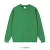 Sudadera de cuello redondo de seda de leche de 300 g, color liso, corte holgado, diseño minimalista, disponible para etiquetado privado, envío directo, patrones personalizados, bordado e impresión directa de logotipos.