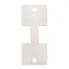 Nueva Tarjeta Plegable en Forma de I Blanca de Tamaño Mediano 5.5X 12.5cm Cartulina Blanca 400g Tarjeta Anillo Intestino Grueso Cabeza de Tarjeta