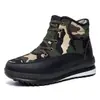Zapatos de Algodón para Hombre Invierno Transfronterizos Nuevos Botas de Algodón de Caña Alta Protección contra el Frío al Aire Libre Aterciopelado Engrosado Versátiles Suela Gruesa Cómodos Zapatos para Hombre