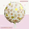 Globos Forma de Dulce Macarrón Estilo Coreano, Globos Redondos de Puntos, Paletas de Caramelo Espirales, Estrellas de Cinco Puntas Estampadas en Oro, Suministro Directo del Fabricante
