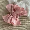 Diadema grande de satén plisado estilo coreano, suave y esponjosa, añade un toque de atmósfera, accesorio para el cabello versátil para niñas en salidas